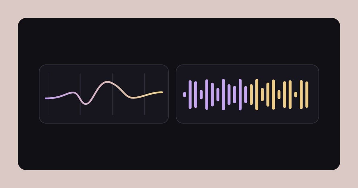 Mixing and mastering effects: equalizer response and an audio waveform for comparing processing.